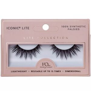 House of Lashes Iconic Lite Soft Volume Faux Mink Fibers False Eyelashes - 1pr